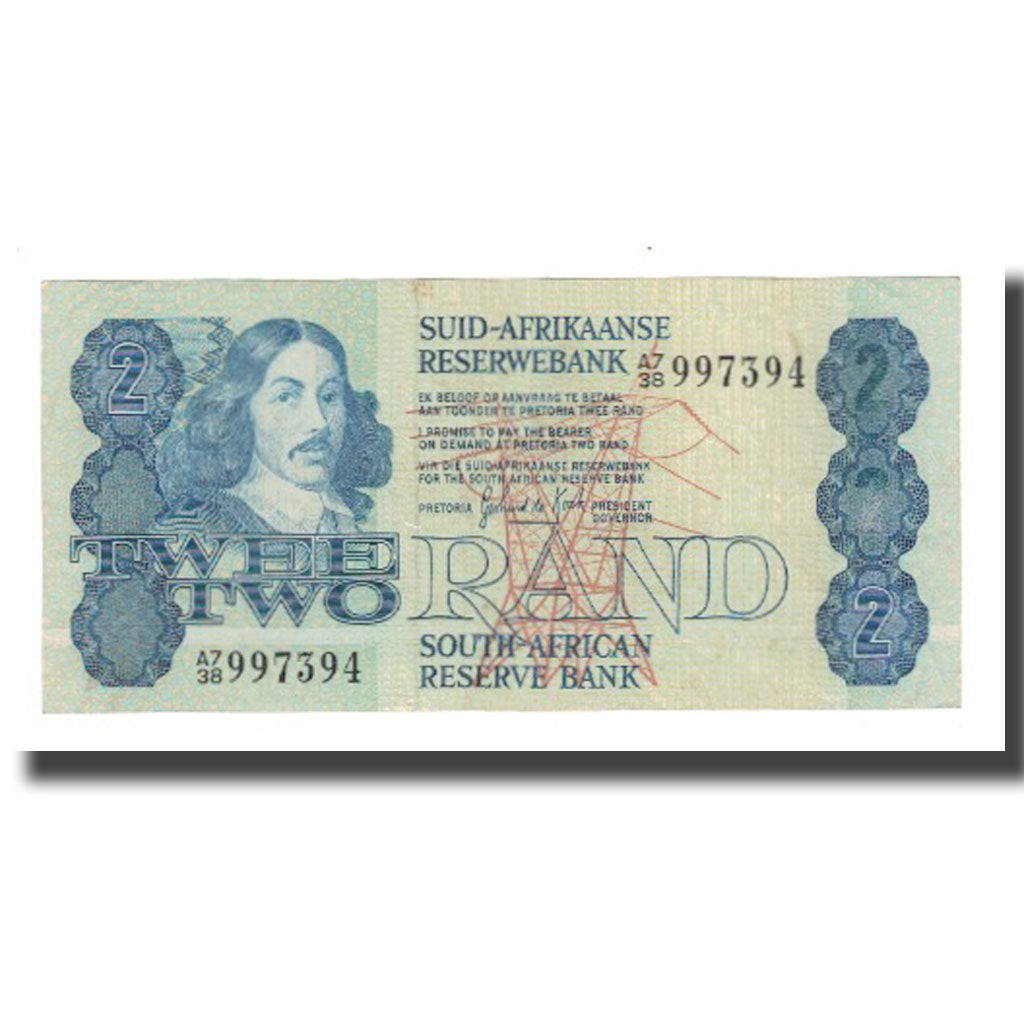 Nota, África do Sul, 2 Rand, Undated (1978-90), KM:118d, AU(55-58)