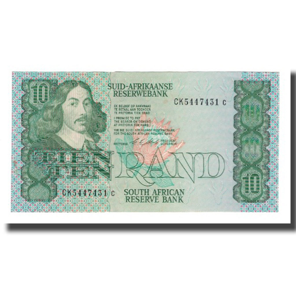 Nota, África do Sul, 10 Rand, Undated (1978-93), KM:120e, AU(55-58)