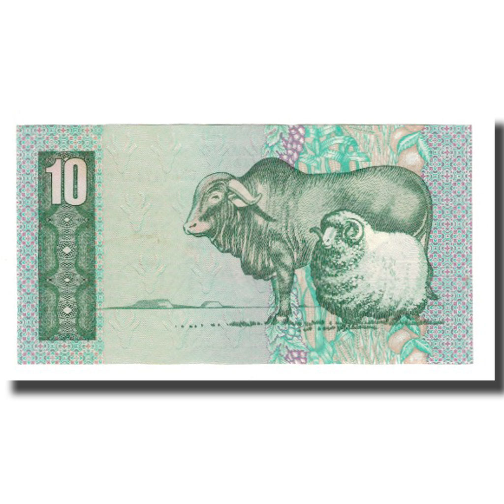 Nota, África do Sul, 10 Rand, Undated (1978-93), KM:120e, AU(55-58)