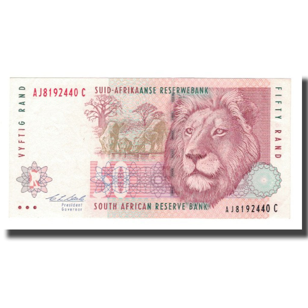 Banconote, Sudafrica, 50 Rand, 1992, KM:125a, SPL-