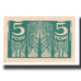 Nota, Estónia, 5 Penni, Undated (1919), KM:39a, AU(55-58)