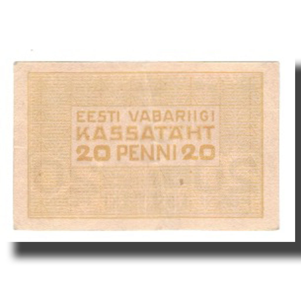 Banknote, Estonia, 20 Penni, Undated (1919), KM:41a, AU(55-58)