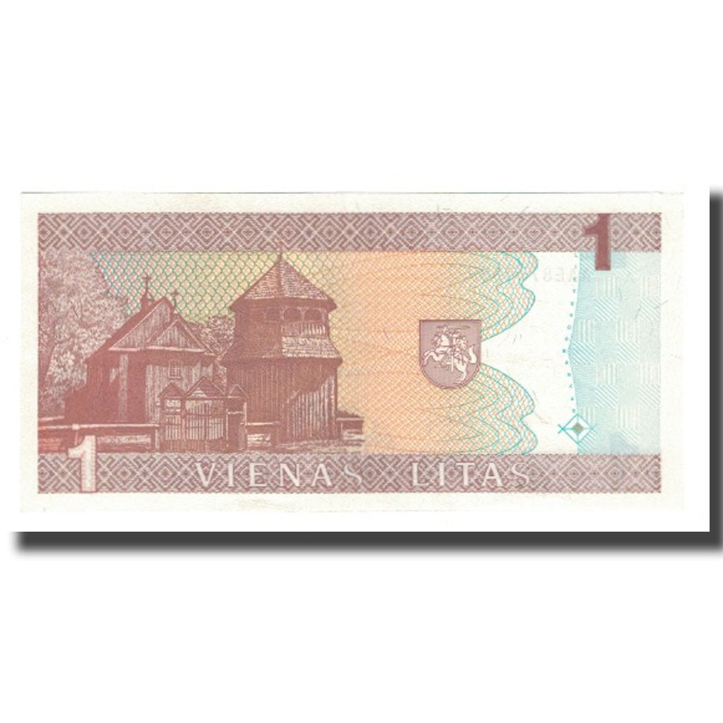 Biljet, Lithouwen, 1 Litas, 1994, KM:53a, NIEUW