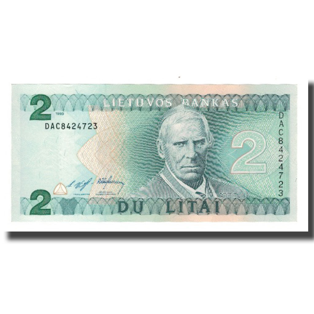 Nota, Lituânia, 2 Litai, 1993, KM:54a, UNC(65-70)