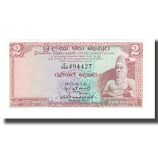 Billet, Ceylon, 2 Rupees, 1969-1977, 1973-08-21, KM:72c, NEUF