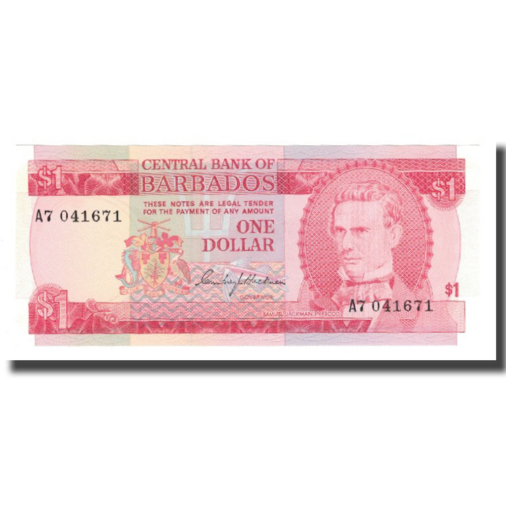 Banknote, Barbados, 1 Dollar, Undated (1973), KM:29a, UNC(65-70)