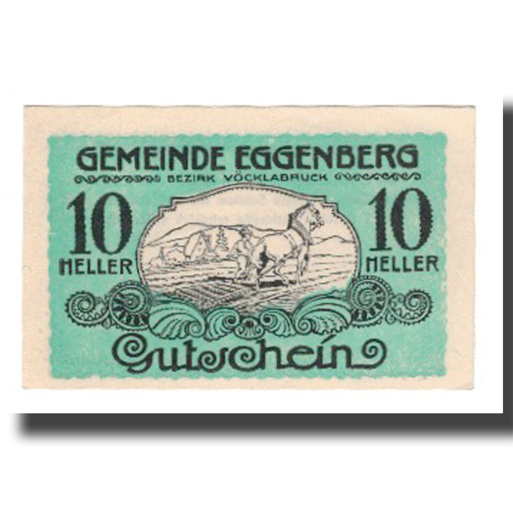 Banknote, Austria, Eggenberg, 10 Heller, Texte, UNC(65-70), Mehl:FS 161