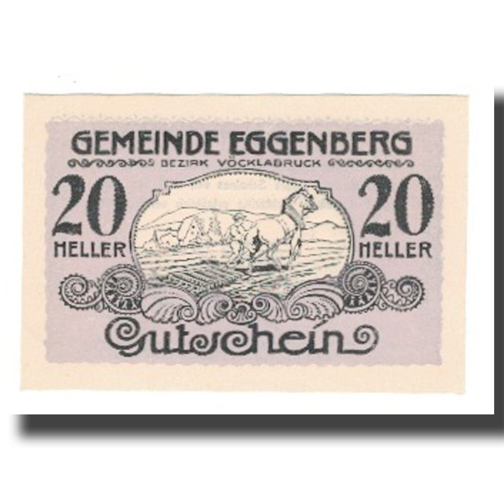 Billet, Autriche, Eggenberg, 20 Heller, texte 1, NEUF, Mehl:FS 161
