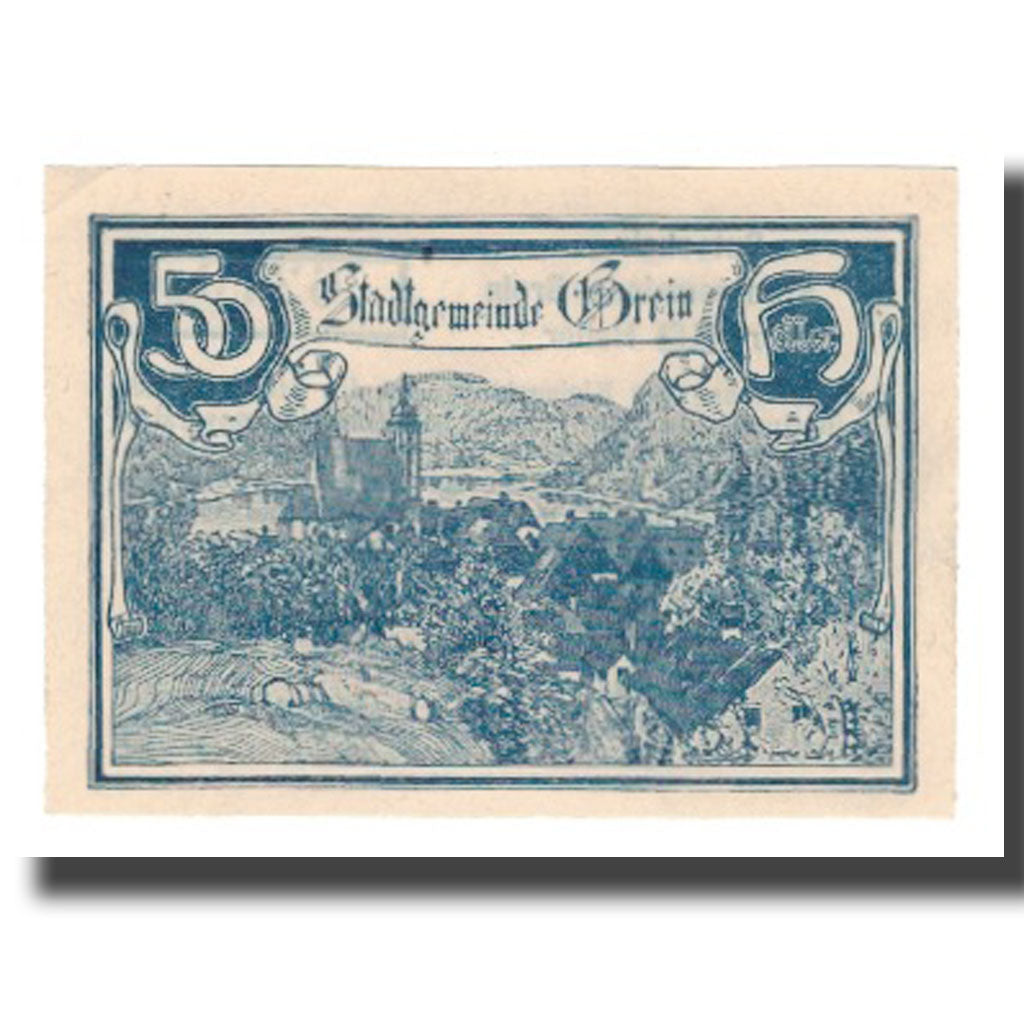 Banknote, Austria, Grein, 50 Heller, Texte, 1920, 1920-12-31, UNC(65-70)