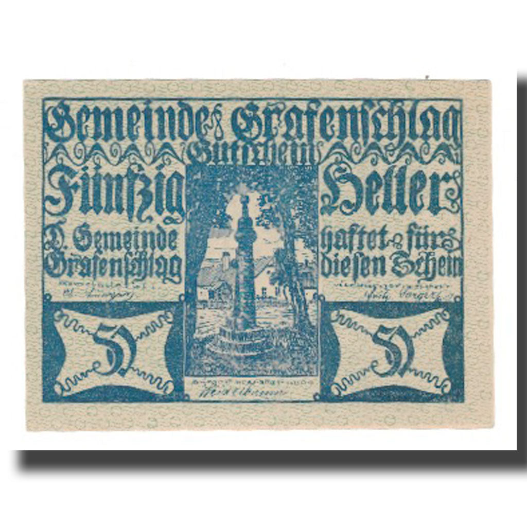 Banknote, Austria, Grafenschlag, 50 Heller, valeur faciale, 1920, 1920-12-31