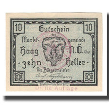 Banknote, Austria, Haag, 10 Heller, rue, 1920, 1920-12-31, UNC(65-70), Mehl:FS