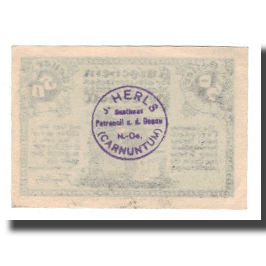 Banknote, Austria, Petronell-Carnuntum, 50 Heller, N.D, 1920, 1920-12-31