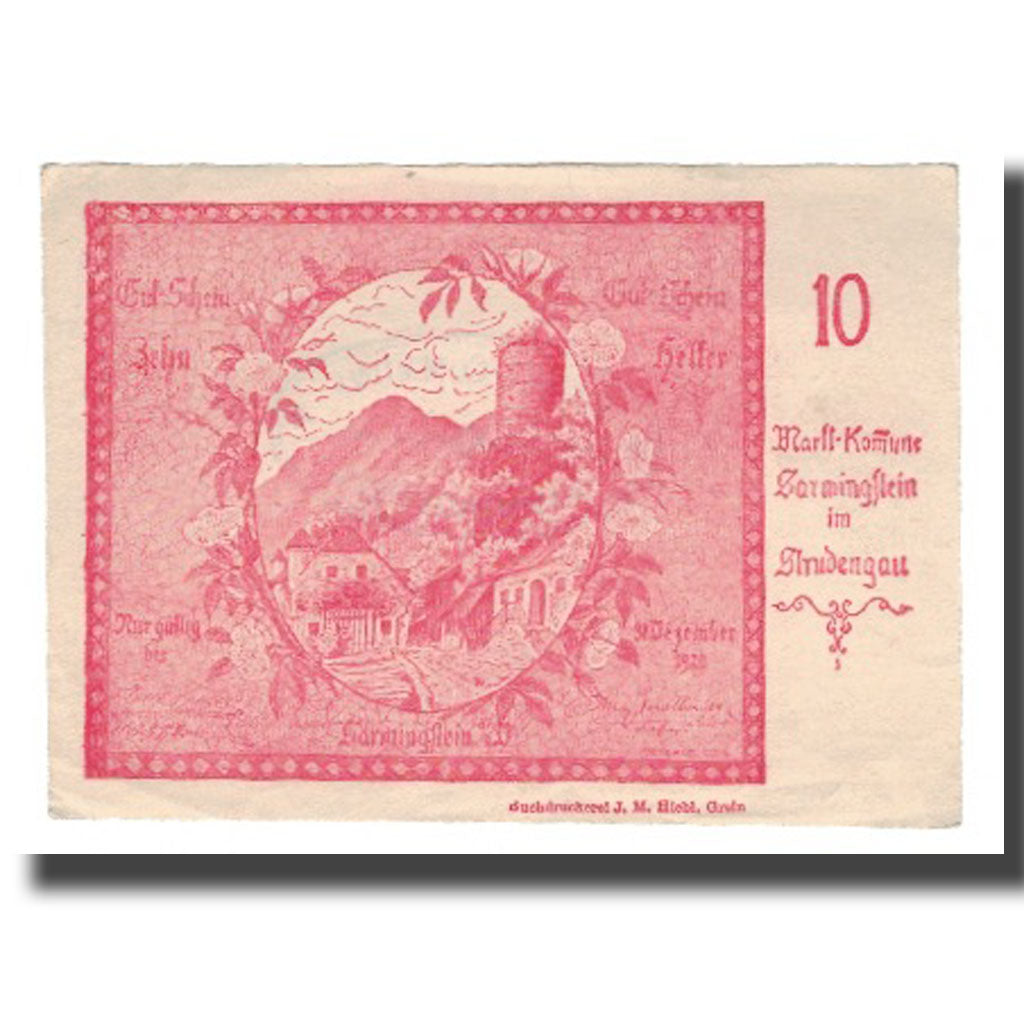 Billete, Austria, Sarmingstein Im Strudengau, 10 Heller, N.D, 1920, 1920-12-31