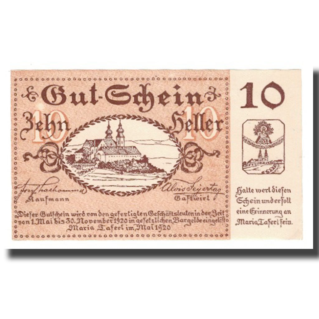 Billete, Austria, Maria Taferl N.Ö. Prv. Josef Thalhammer und Alois Feyertag