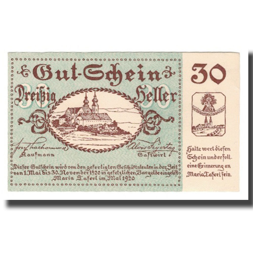 Billet, Autriche, Maria Taferl N.Ö. Prv. Josef Thalhammer und Alois Feyertag