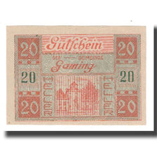 Banknote, Austria, Gaming N.Ö. Gemeinde, 20 Heller, Texte 4, 1920, 1920-12-31