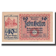 Nota, Áustria, Gainfarn N.Ö. Gemeinde, 10 Heller, Blason, 1920, 1920-12-31