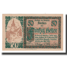Billete, Austria, Gainfarn N.Ö. Gemeinde, 50 Heller, Blason 5, 1920