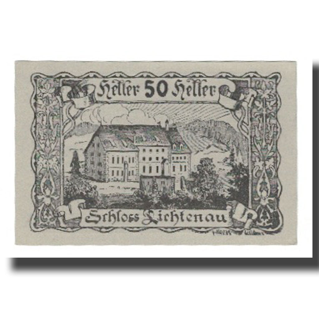 Banknote, Austria, Lichtenau, 50 Heller, Texte 2, 1920, 1920-07-14, UNC(65-70)
