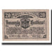 Banknote, Austria, Leonfelden O.Ö. Marktgemeinde, 20 Heller, village 1, 1920