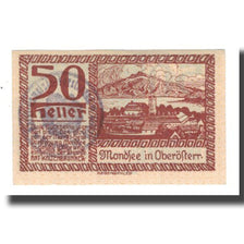 Banknote, Austria, Mondsee O.Ö. Marktgemeinde, 50 Heller, personnage, 1920