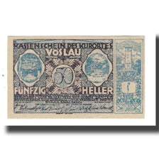Banknote, Austria, Vöslau N.Ö. Gemeinde, 50 Heller, Blason, 1920, 1920-12-31