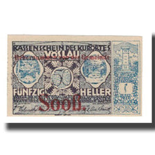 Nota, Áustria, Vöslau N.Ö. Gemeinde, 50 Heller, Blason 2, 1920, 1920-12-31