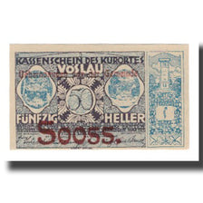 Banknote, Austria, Vöslau N.Ö. Gemeinde, 50 Heller, Blason 4, 1920