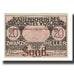 Banknote, Austria, Vöslau N.Ö. Gemeinde, 20 Heller, Blason 9, 1920