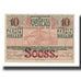 Banknote, Austria, Vöslau N.Ö. Gemeinde, 10 Heller, Blason 10, 1920
