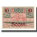 Banknote, Austria, Vöslau N.Ö. Gemeinde, 10 Heller, Blason 12, 1920