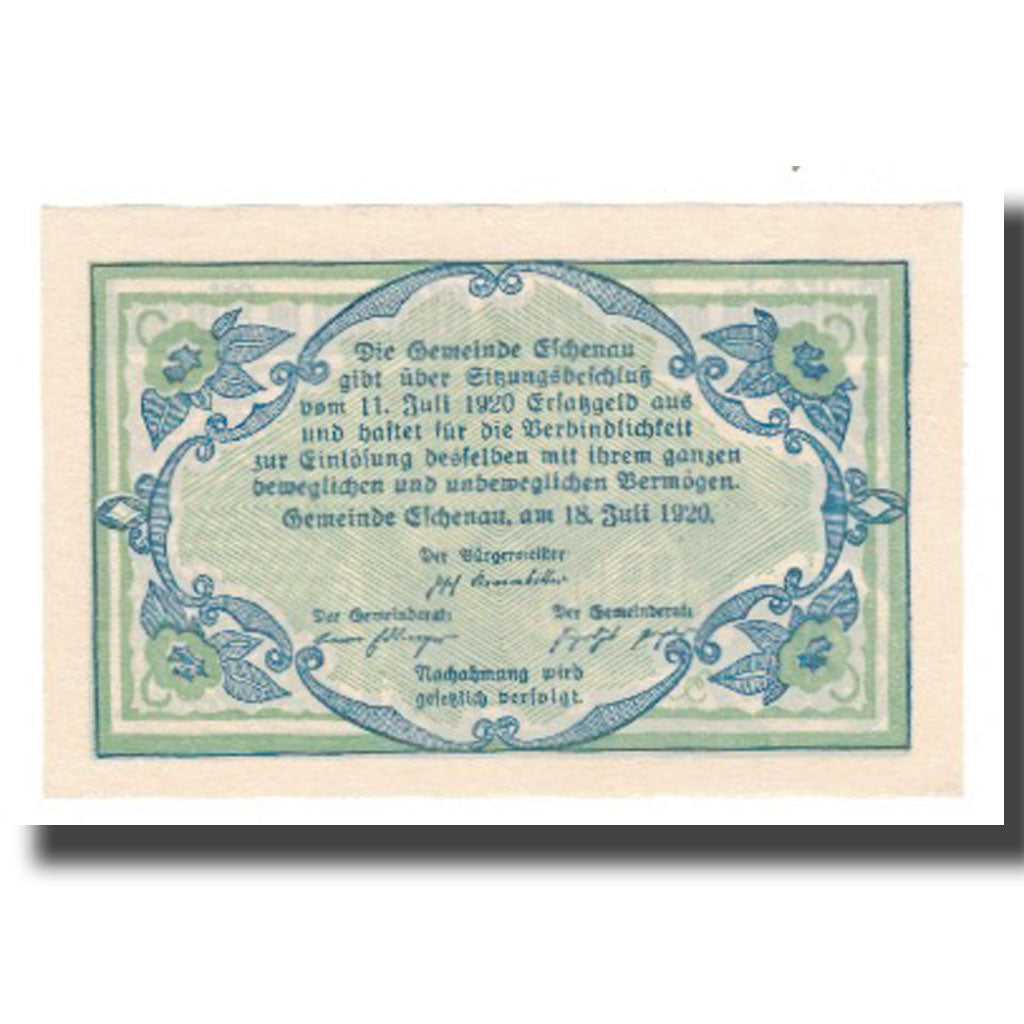 Banknote, Austria, Eschenau Im Pinzgau Sbg. Gemeinde, 20 Heller, texte 1, 1920