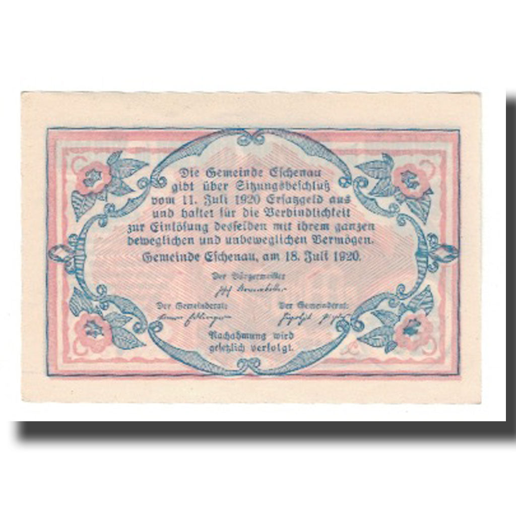 Banknote, Austria, Eschenau Im Pinzgau Sbg. Gemeinde, 10 Heller, Texte 3, 1920