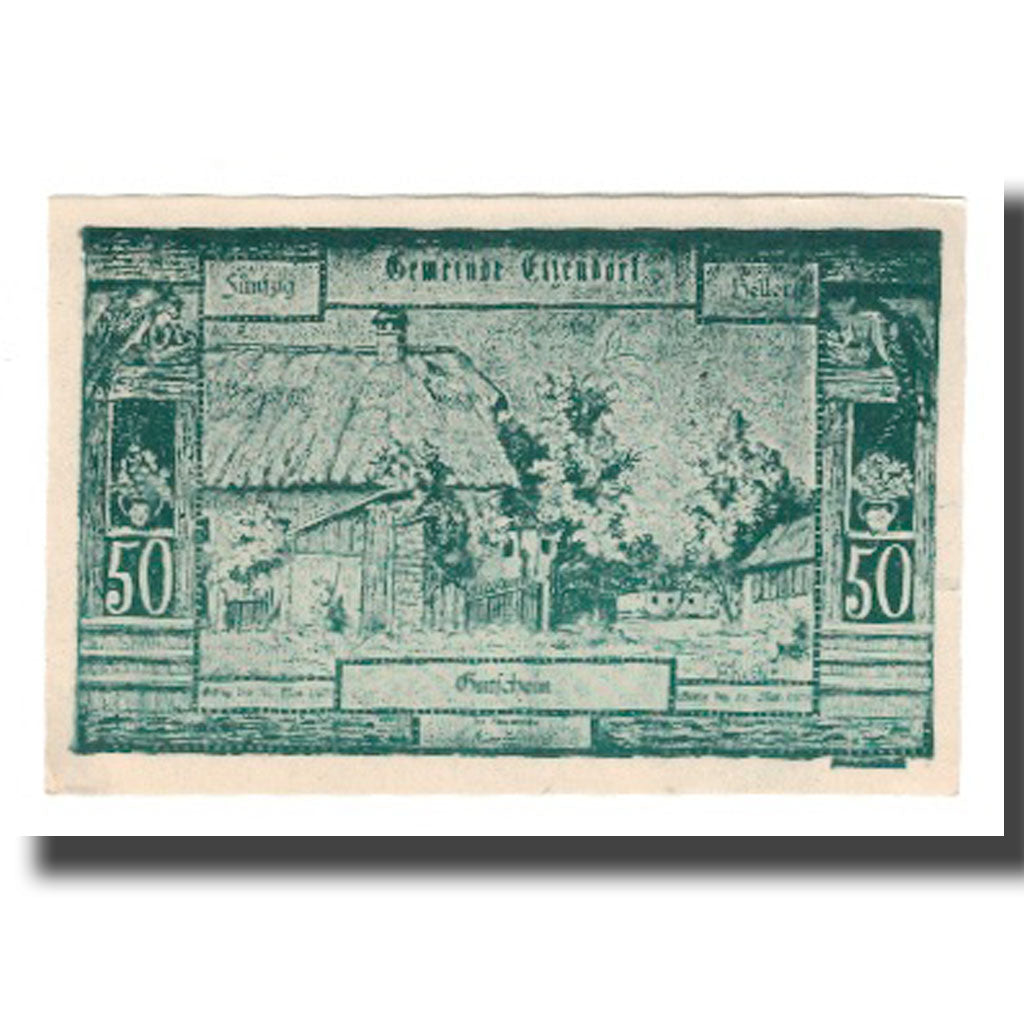 Banknote, Austria, Eizendorf O.Ö. Gemeinde, 50 Heller, N.D, 1921, 1921-05-31