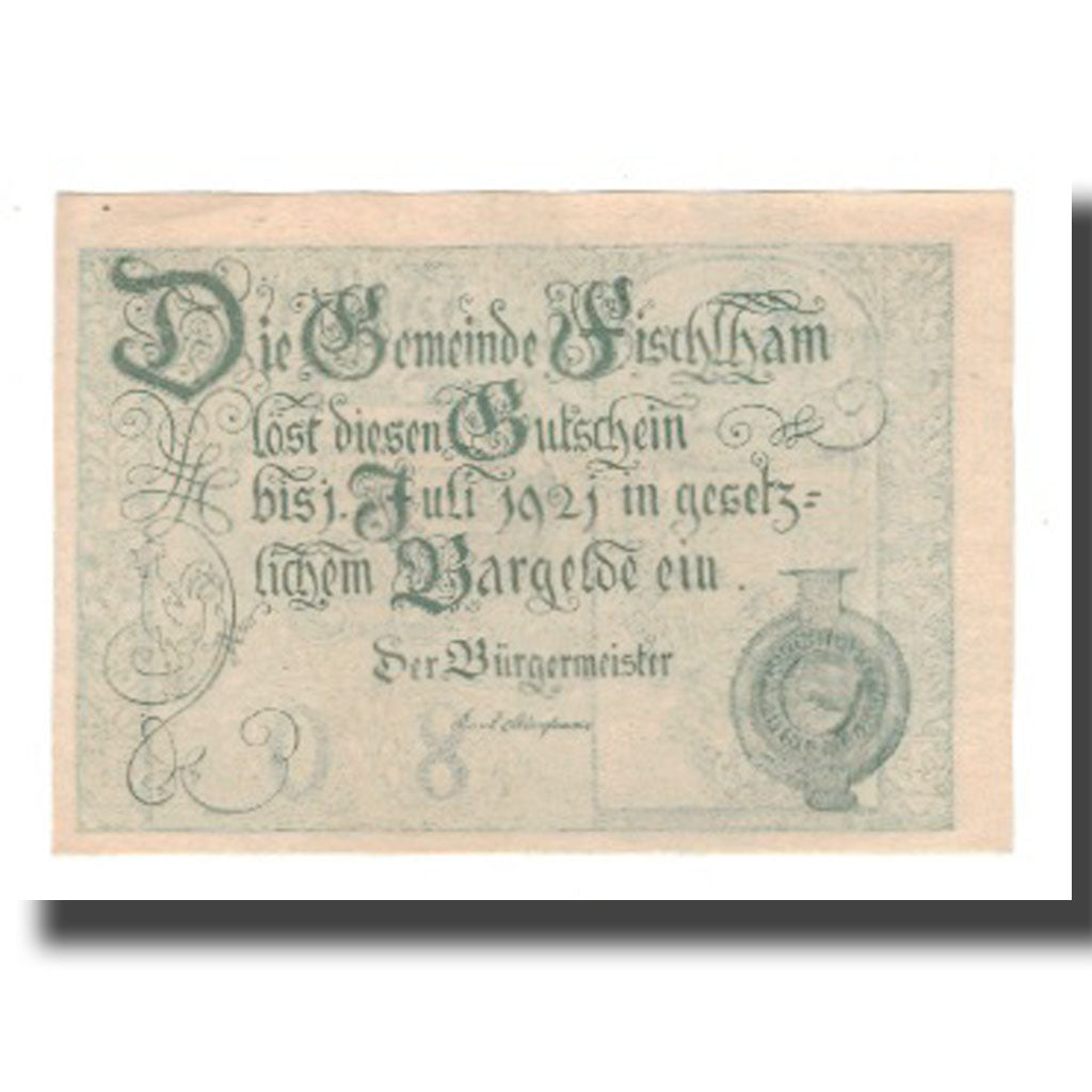 Banknote, Austria, Fischlham O.Ö. Gemeinde, 80 Heller, Texte 2, 1921