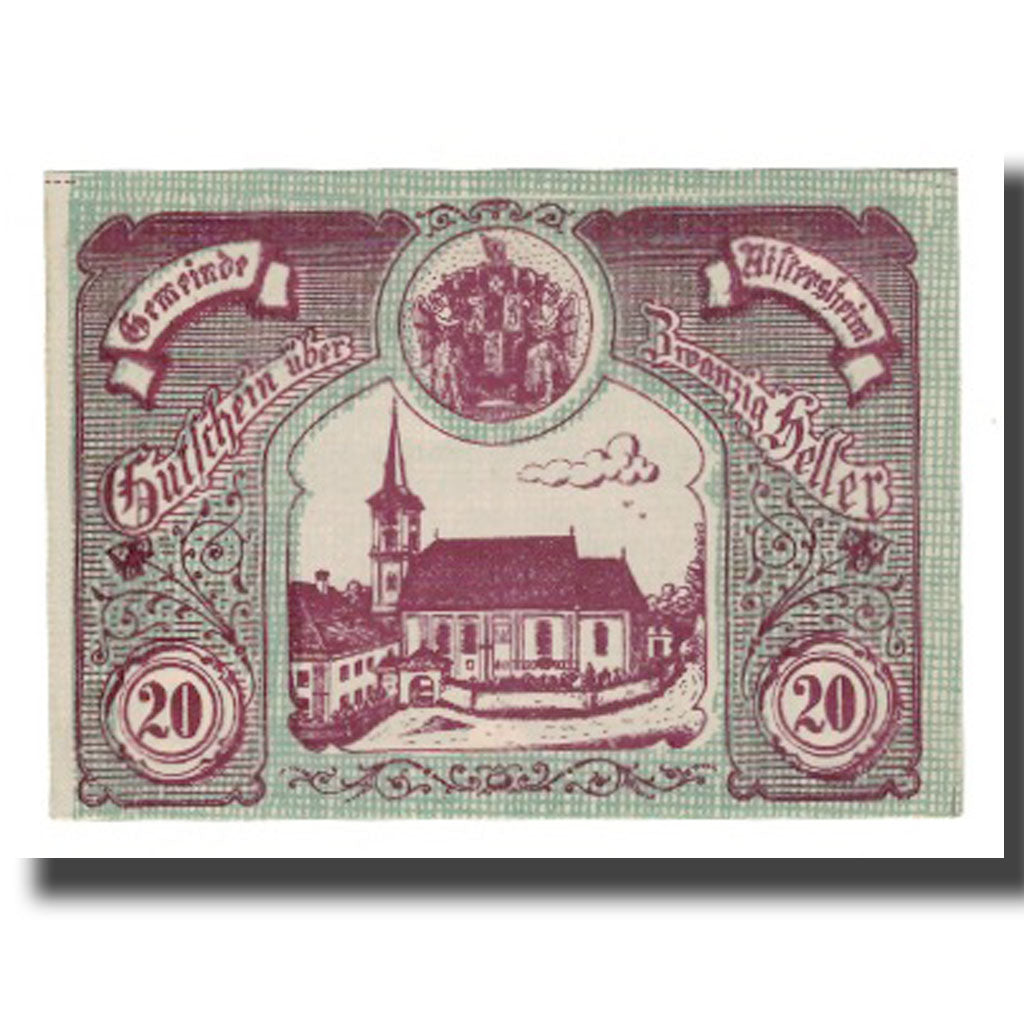 Banknote, Austria, Aistersheim, 20 Heller, texte 1, 1921, 1921-05-31