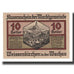 Geldschein, Österreich, Weissenkircher in der Wachau, 10 Heller, texte 1, 1920