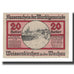 Nota, Áustria, Weissenkircher in der Wachau, 20 Heller, Texte  5, 1920