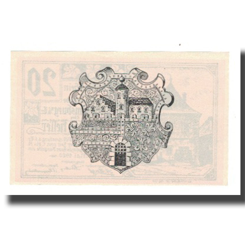 Nota, Áustria, Wilhelmsburg, 20 Heller, Blason, 1920, 1920-12-31, UNC(65-70)