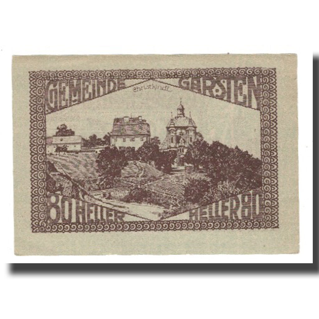 Billete, Austria, Garsten O.Ö. Gemeinde, 80 Heller, paysage 1, UNC, Mehl:FS