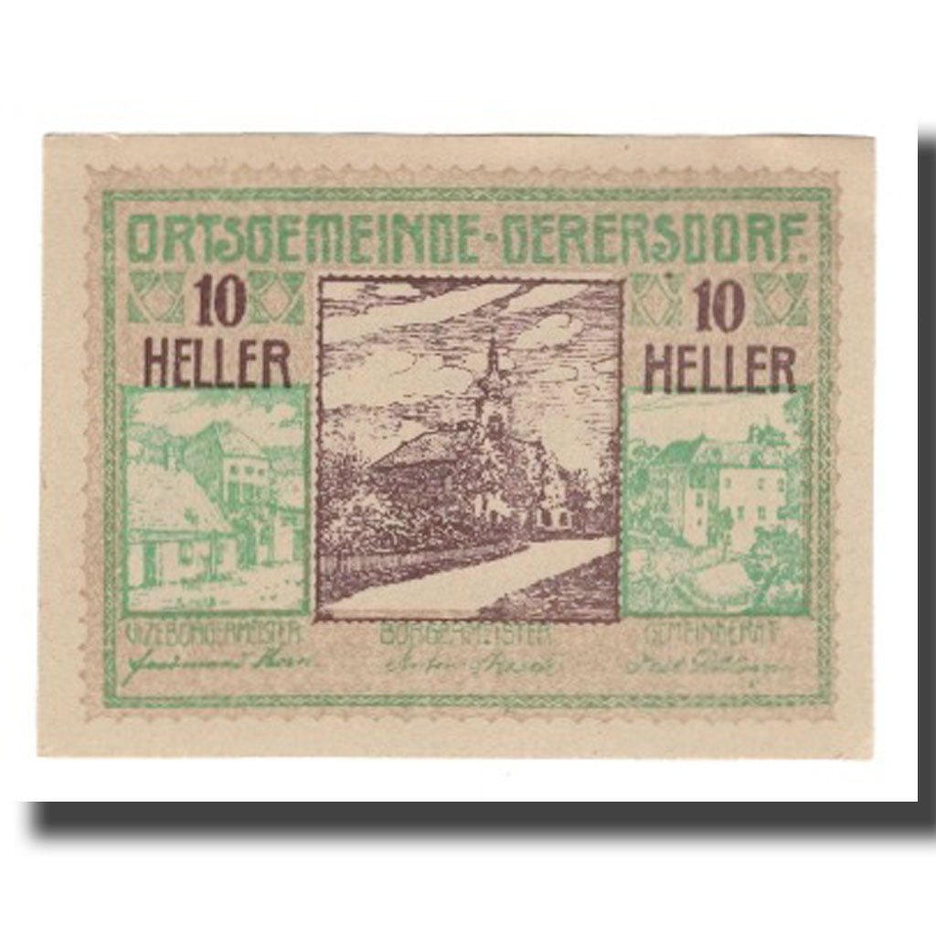Billete, Austria, Gerersdorf, 10 Heller, Texte, 1920, 1920-09-15, UNC, Mehl:FS