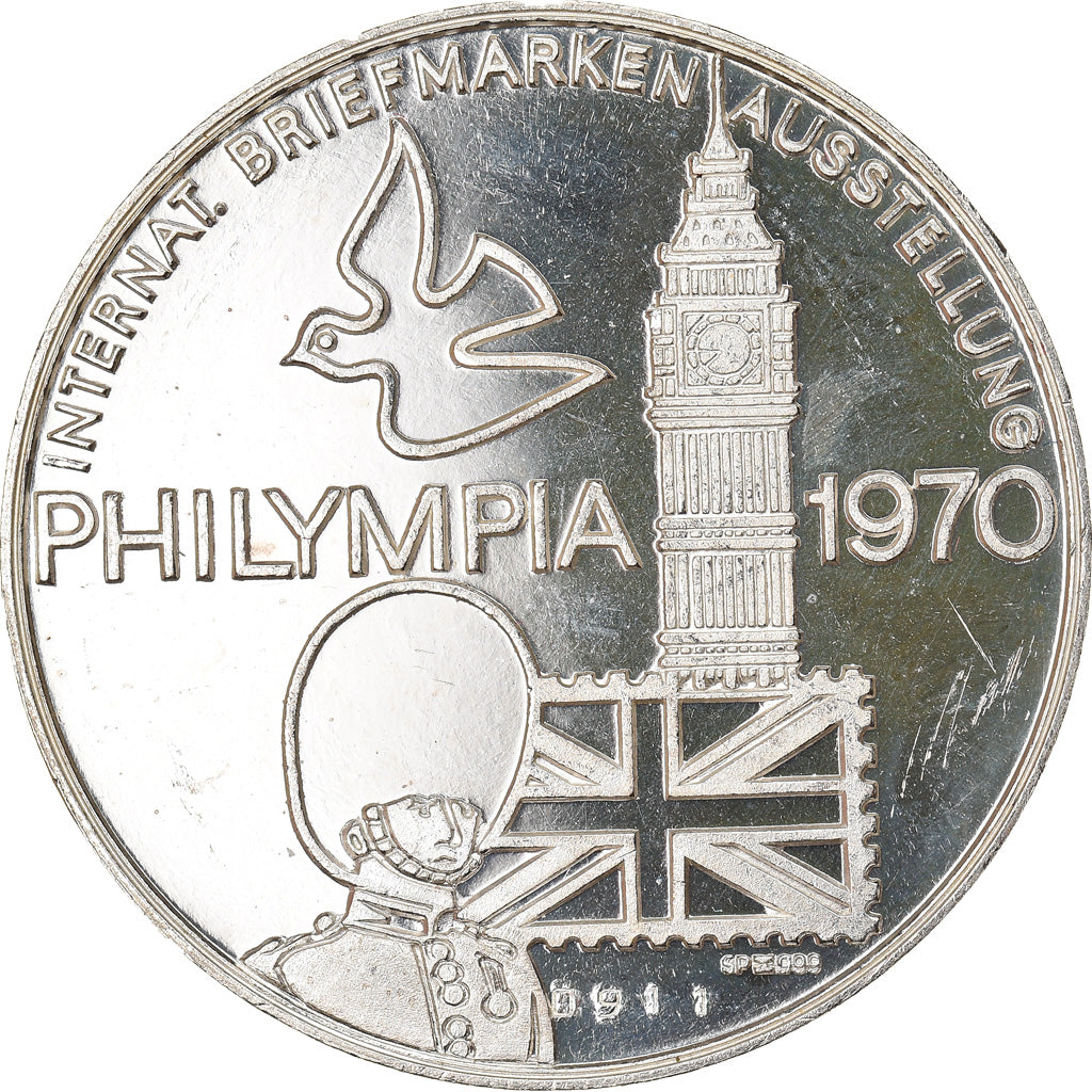Switzerland, Medal, International Briefmarken Ausstellung, Philympia, 1970