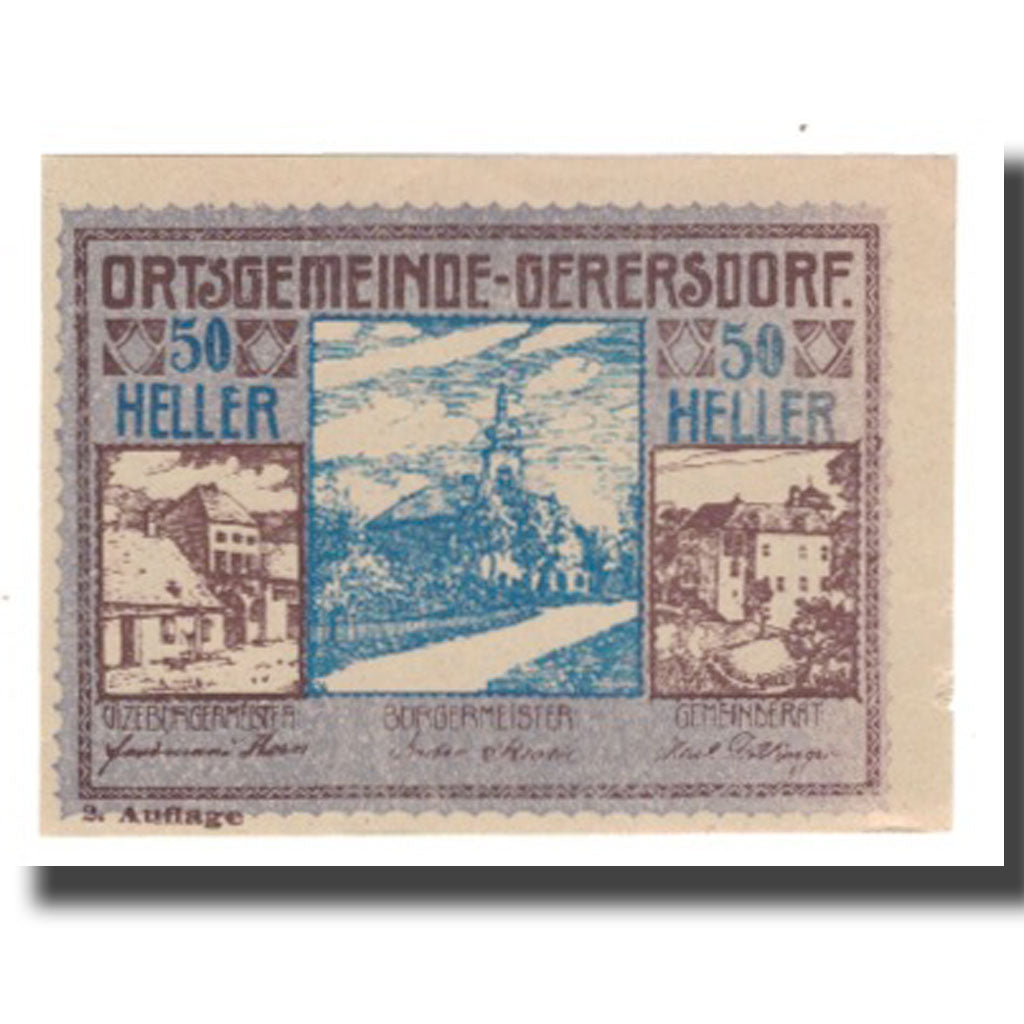 Billete, Austria, Gerersdorf, 50 Heller, Texte 2, 1920, 1920-09-15, UNC, Mehl:FS