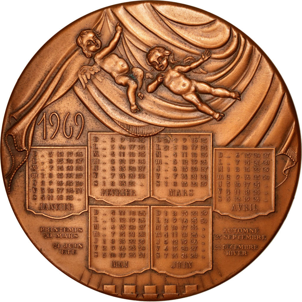 France, Medal, French Fifth Republic, Politics, Society, War, 1969, Simon
