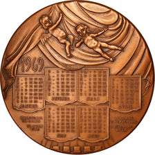 France, Medal, French Fifth Republic, Politics, Society, War, 1969, Simon