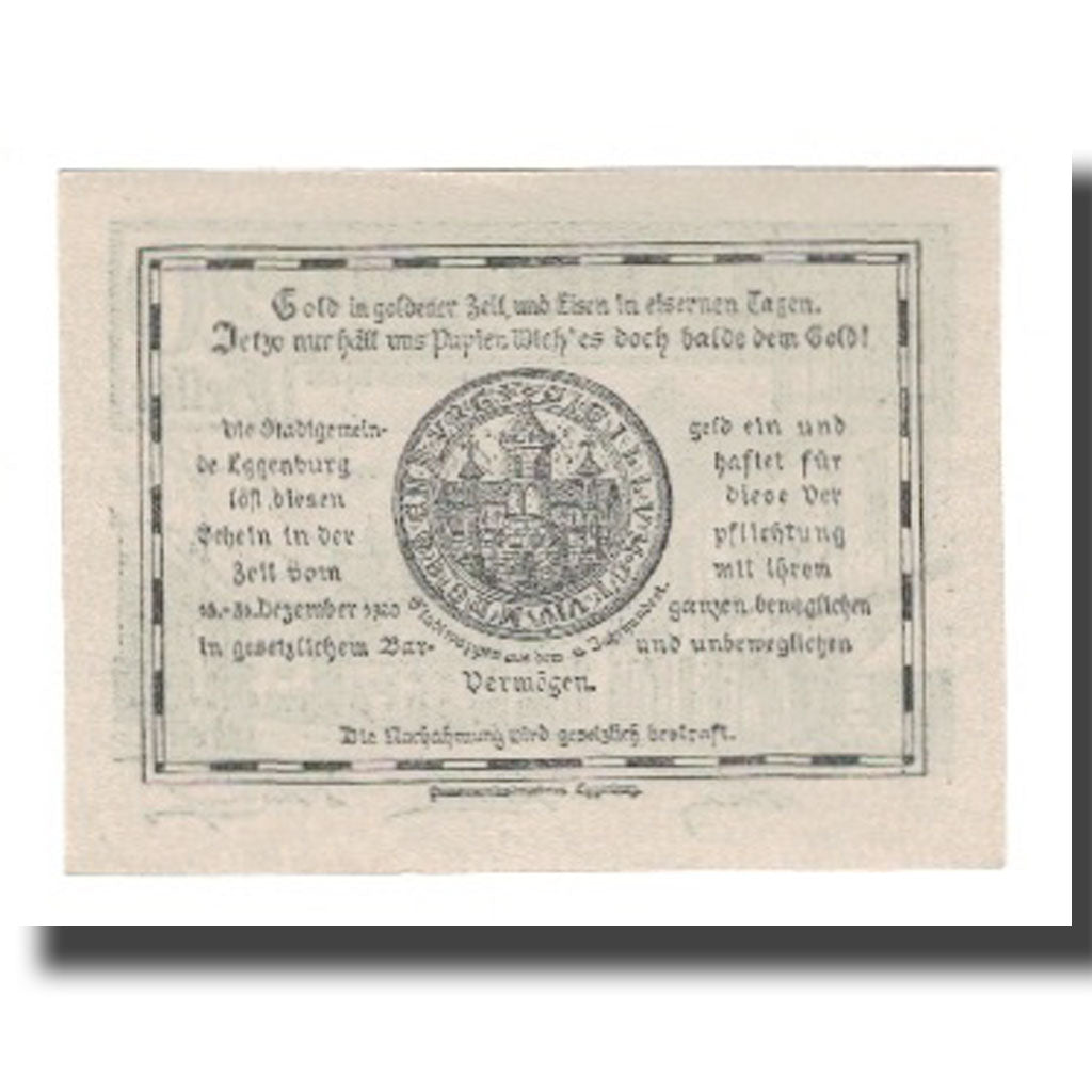 Nota, Áustria, Eggenburg, 20 Heller, Texte 6, 1920, 1920-12-31, UNC(65-70)