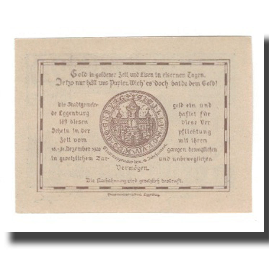 Geldschein, Österreich, Eggenburg, 20 Heller, Texte 7, 1920, 1920-12-31, UNZ