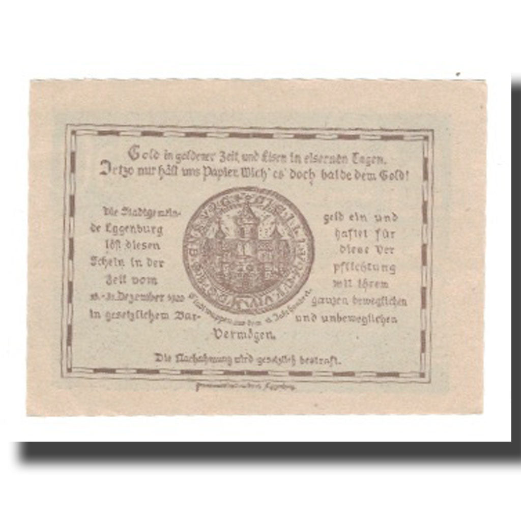 Nota, Áustria, Eggenburg, 50 Heller, Texte 8, 1920, 1920-12-31, UNC(65-70)