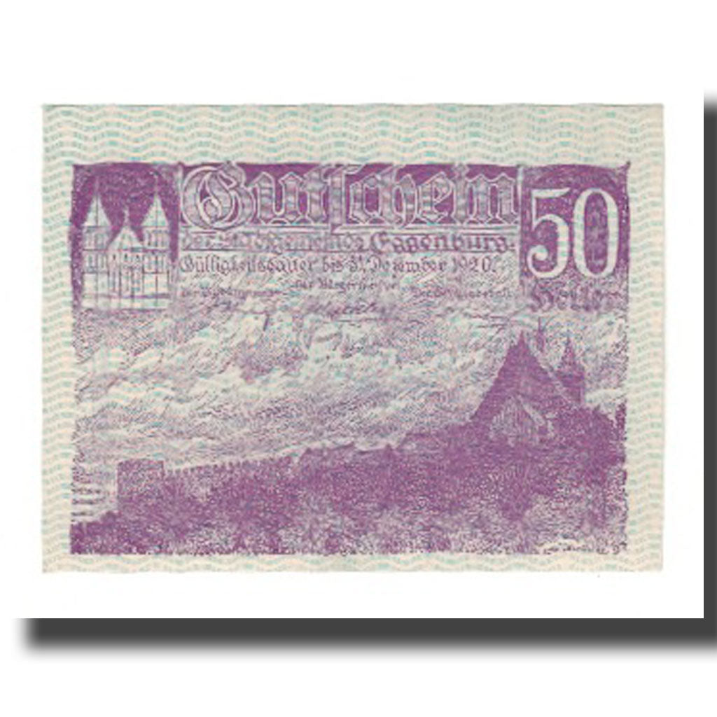 Geldschein, Österreich, Eggenburg, 50 Heller, Texte, 1920, 1920-12-31, UNZ