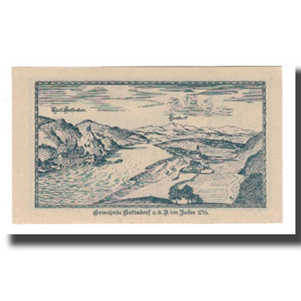 Banconote, Austria, GOTTSDORF, 10 Heller, paysage, 1921, 1921-01-31, FDS